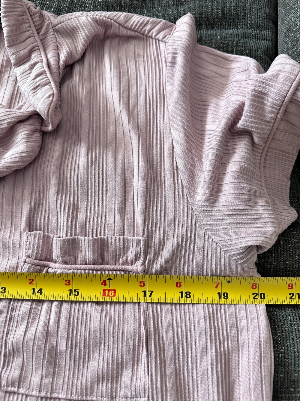 Nicole Miller New York Ribbed Pajama Set Pink Button Up Wide Leg Pants M - Picture 10 of 15